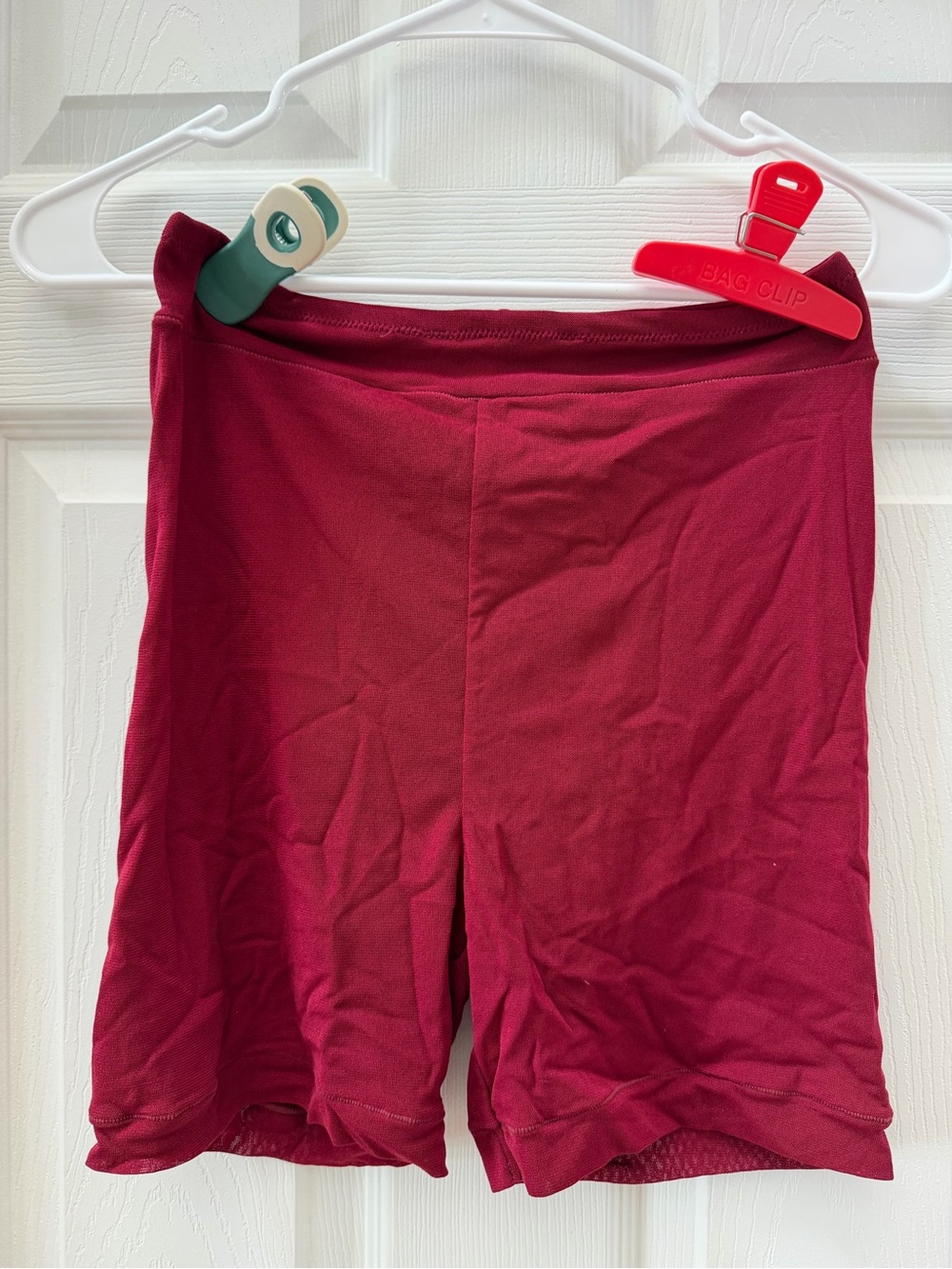 Intimately Free People Berry Burgundy Biker Shorts Size XS